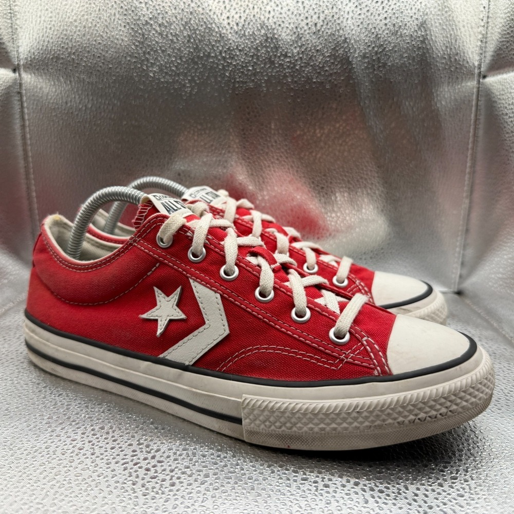 Size 7 Converse All Star Player 76 Red White Kids Casual Lifestyle Shoes A08404F